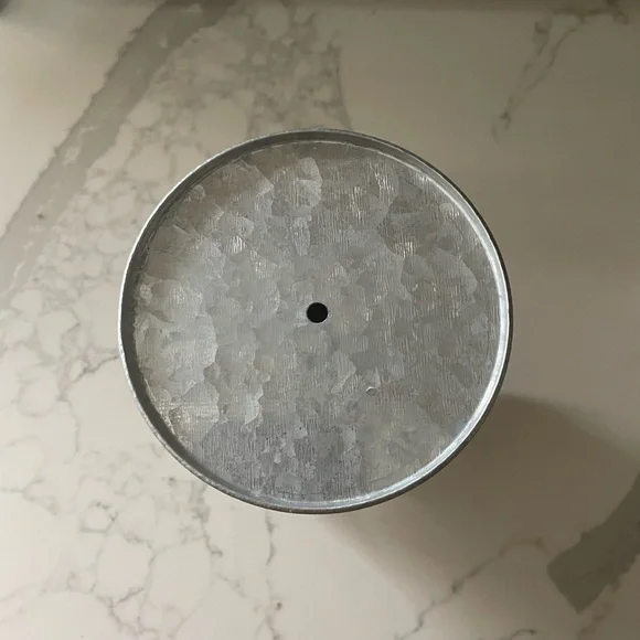 Galvanized Metal Milk Can Trio with Stand - Picture 7 of 13